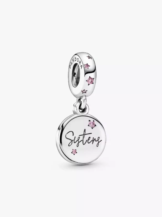 „Forever Sisters“-Charm aus Sterlingsilber „Forever Sisters“-Charm aus Sterlingsilber