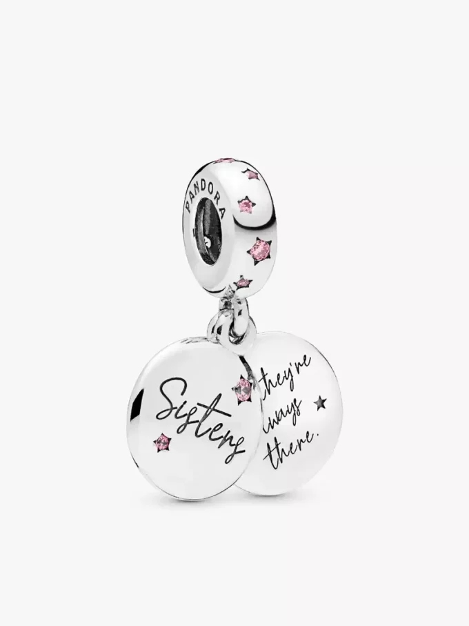 „Forever Sisters“-Charm aus Sterlingsilber „Forever Sisters“-Charm aus Sterlingsilber