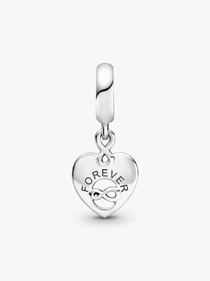 „Friends Forever“-Dangle Charm aus Sterlingsilber „Friends Forever“-Dangle Charm aus Sterlingsilber