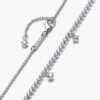 Funkelnde Drop-Collier-Halskette – Sterlingsilber Funkelnde Drop-Collier-Halskette – Sterlingsilber
