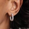 Funkelnde Eternity-Ohrringe – Sterlingsilber Funkelnde Eternity-Ohrringe – Sterlingsilber