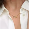 Funkelnde „Infinity Collier“-Halskette, 14-karätig vergoldet Funkelnde „Infinity Collier“-Halskette, 14-karätig vergoldet