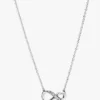 Funkelnde Infinity-Halskette aus Sterlingsilber Funkelnde Infinity-Halskette aus Sterlingsilber