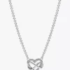 Funkelnde Infinity-Herz-Halskette aus Sterlingsilber Funkelnde Infinity-Herz-Halskette aus Sterlingsilber