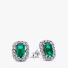 Smaragdgrünes Eleganz-Set aus Ohrringen und Ringen, 2er-Set Smaragdgrünes Eleganz-Set aus Ohrringen und Ringen, 2er-Set