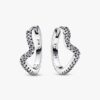 Funkelnde Wave-Ohrringe – Sterlingsilber