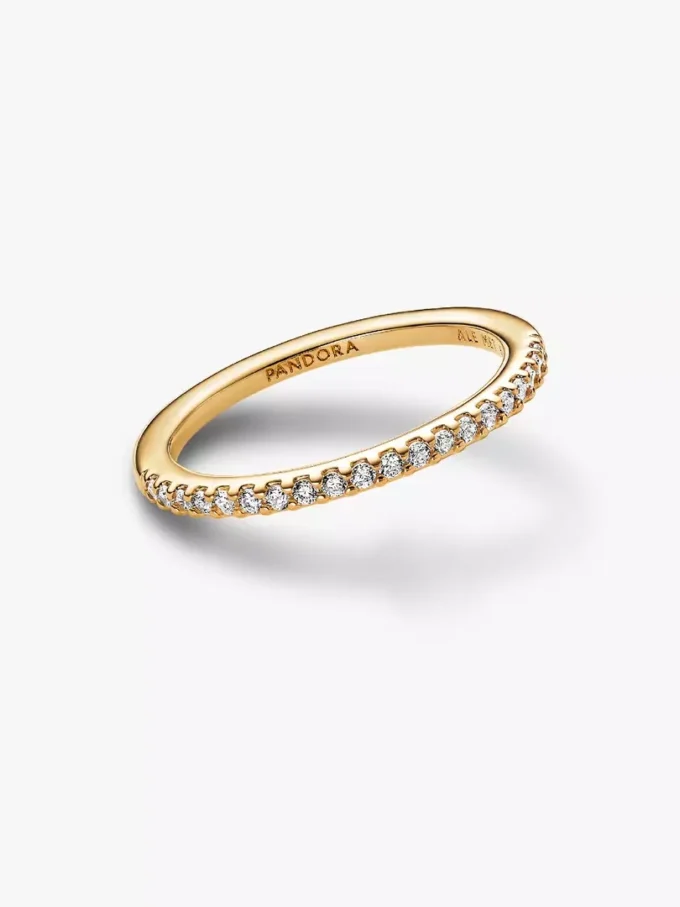 Funkelnder Bandring, 14 Karat vergoldet Funkelnder Bandring, 14 Karat vergoldet