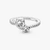 Funkelnder Doppelherz-Ring aus Sterlingsilber Funkelnder Doppelherz-Ring aus Sterlingsilber