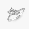 Funkelnder Doppelherz-Ring aus Sterlingsilber Funkelnder Doppelherz-Ring aus Sterlingsilber