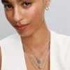 2025 Vierblättriges Kleeblatt-Dangle Charm mit im Labor gezüchtetem Diamanten, 0,009 ct insgesamt, Sterlingsilber, 14-karätige Vergoldung 2025 Vierblättriges Kleeblatt-Dangle Charm mit im Labor gezüchtetem Diamanten, 0,009 ct insgesamt, Sterlingsilber, 14-karätige Vergoldung
