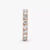 Funkelnder Eternity-Ring mit 14 Karat Roségold-Beschichtung Funkelnder Eternity-Ring mit 14 Karat Roségold-Beschichtung