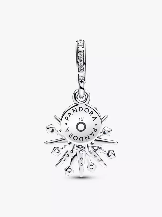 Funkelnder Feuerwerk-Dangle Charm aus Sterlingsilber Funkelnder Feuerwerk-Dangle Charm aus Sterlingsilber
