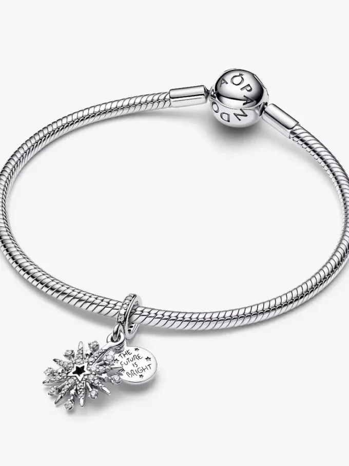 Funkelnder Feuerwerk-Dangle Charm aus Sterlingsilber Funkelnder Feuerwerk-Dangle Charm aus Sterlingsilber