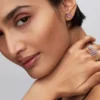 Funkelnder Glücksklee-Teilbarer Ring aus Sterlingsilber Funkelnder Glücksklee-Teilbarer Ring aus Sterlingsilber
