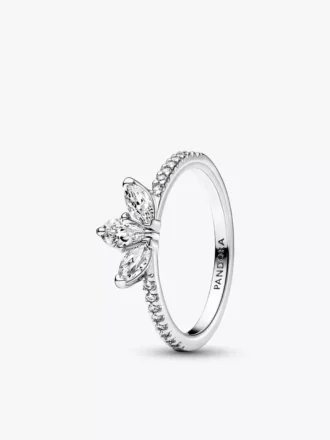 Funkelnder Herbarium-Cluster-Ring aus Sterlingsilber