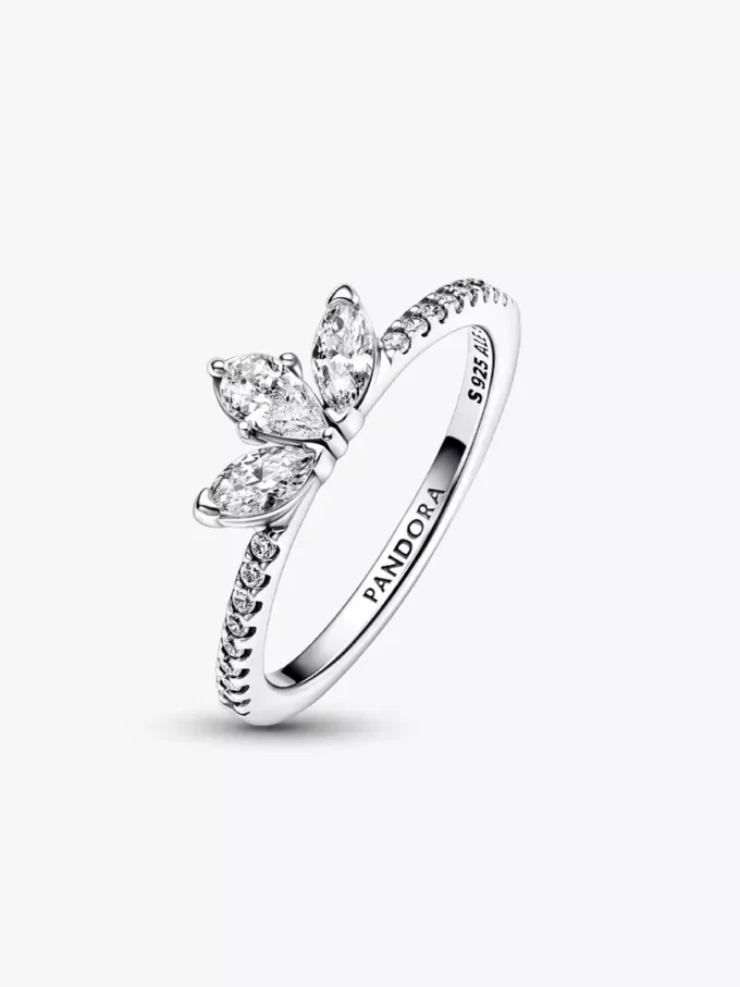 Funkelnder Herbarium-Cluster-Ring aus Sterlingsilber Funkelnder Herbarium-Cluster-Ring aus Sterlingsilber