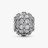 Funkelnder Pavé-Charm, rund – Sterlingsilber Funkelnder Pavé-Charm, rund – Sterlingsilber