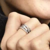 Funkelnder & polierter Ring aus Sterlingsilber Funkelnder & polierter Ring aus Sterlingsilber