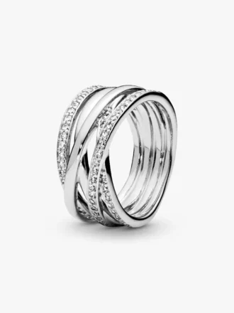 Funkelnder & polierter Ring aus Sterlingsilber
