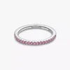 Funkelnder rosa Bandring aus Sterlingsilber Funkelnder rosa Bandring aus Sterlingsilber