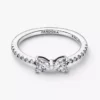 Funkelnder Schleifenring aus Sterlingsilber Funkelnder Schleifenring aus Sterlingsilber