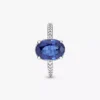 Funkelnder Statement-Halo-Ring aus Sterlingsilber Funkelnder Statement-Halo-Ring aus Sterlingsilber