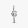 Funkelnder Wishbone-Herzring aus Sterlingsilber Funkelnder Wishbone-Herzring aus Sterlingsilber