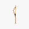 Funkelnder Wishbone Ring, 14-karätig vergoldet Funkelnder Wishbone Ring, 14-karätig vergoldet