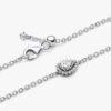 Funkelndes Armband mit Birnen-Halo-Kette – Sterlingsilber Funkelndes Armband mit Birnen-Halo-Kette – Sterlingsilber