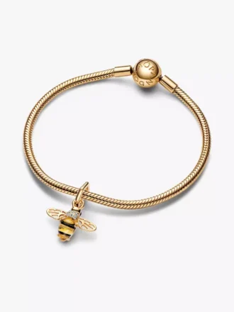 Funkelndes Bienen-Charm-Armband-Set, 2er-Set