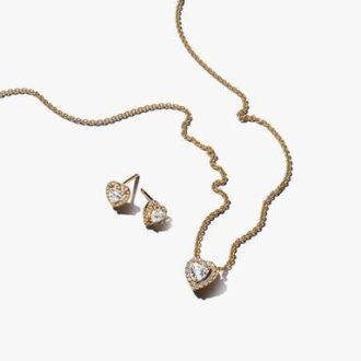 Funkelndes „Elevated Heart“-Schmuck-Geschenkset – 2er-Set