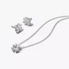 Funkelndes Glücksklee-Geschenkset aus Sterlingsilber