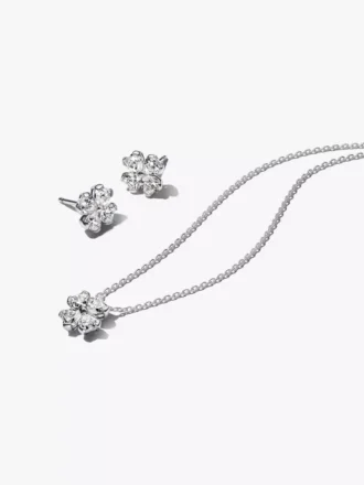 Funkelndes Glücksklee-Geschenkset aus Sterlingsilber