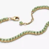 Funkelndes grünes Armband- und Ohrring-Set (2er-Set)