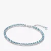 Funkelndes hellblaues Tennis-Schmuckset, 2er-Set Funkelndes hellblaues Tennis-Schmuckset, 2er-Set