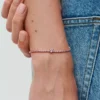 Funkelndes Herz-Tennisarmband, 14 Karat Roségold-Beschichtung Funkelndes Herz-Tennisarmband, 14 Karat Roségold-Beschichtung