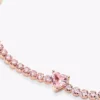 Funkelndes Herz-Tennisarmband, 14 Karat Roségold-Beschichtung Funkelndes Herz-Tennisarmband, 14 Karat Roségold-Beschichtung
