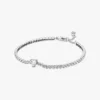 Funkelndes Herz-Tennisarmband aus Sterlingsilber Funkelndes Herz-Tennisarmband aus Sterlingsilber
