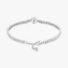 Funkelndes Herz-Tennisarmband aus Sterlingsilber Funkelndes Herz-Tennisarmband aus Sterlingsilber