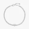 Funkelndes Herz-Tennisarmband aus Sterlingsilber Funkelndes Herz-Tennisarmband aus Sterlingsilber