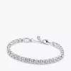 Auffälliges, funkelndes Tennis-Armband- und Ohrring-Set (2er-Set) Auffälliges, funkelndes Tennis-Armband- und Ohrring-Set (2er-Set)