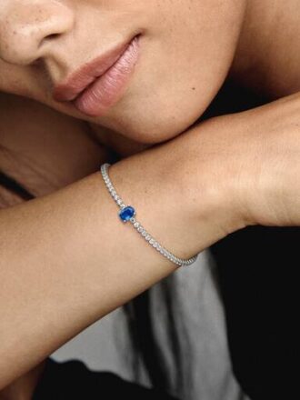 Funkelndes Pavé-Tennis-Armband – Sterlingsilber