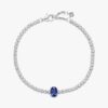 Funkelndes Pavé-Tennis-Armband – Sterlingsilber