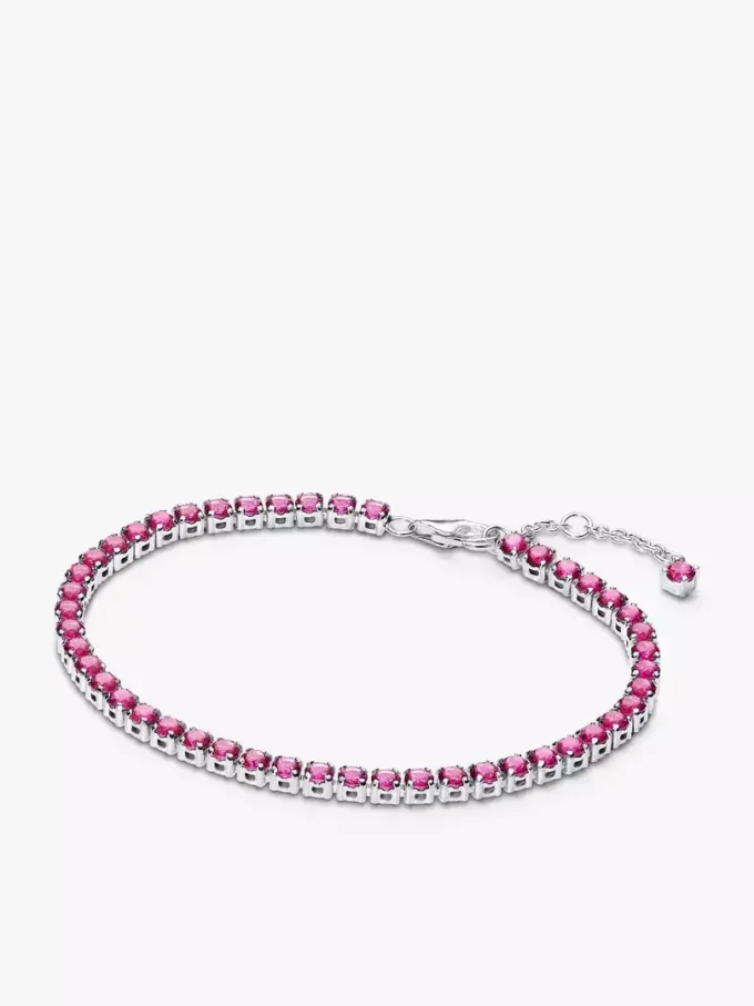 Funkelndes rosa Tennis-Schmuckset, 2er-Set Funkelndes rosa Tennis-Schmuckset, 2er-Set
