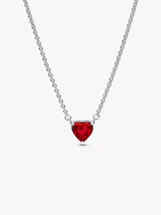 Funkelndes rotes Herz-Ring-Set, 3er-Set