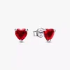 Rotes funkelndes Herz-Tennis-Schmuckset, 4-teilig Rotes funkelndes Herz-Tennis-Schmuckset, 4-teilig