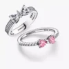 Funkelndes Schleifen-Ring-Set, 2er-Set Funkelndes Schleifen-Ring-Set, 2er-Set