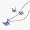 Funkelndes blaues Schmetterlings-Schmuck-Geschenkset – Sterlingsilber Funkelndes blaues Schmetterlings-Schmuck-Geschenkset – Sterlingsilber