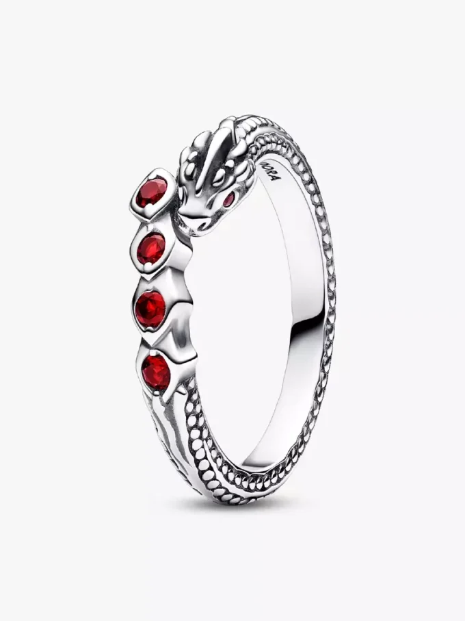 Endgültiger Verkauf – Game of Thrones Drachen-Funkelring aus Sterlingsilber