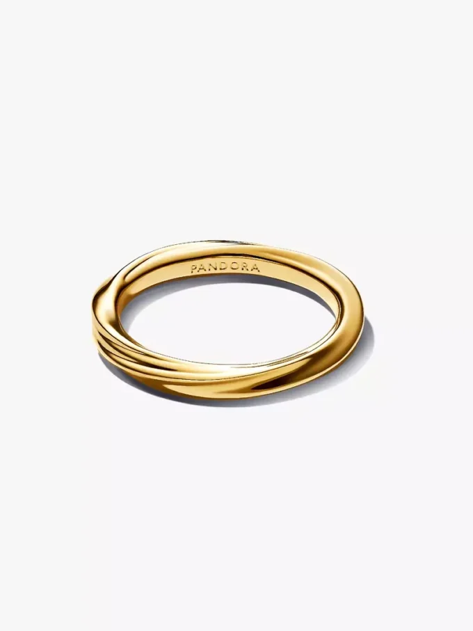 Gedrehter Ring, 14 Karat vergoldet Gedrehter Ring, 14 Karat vergoldet